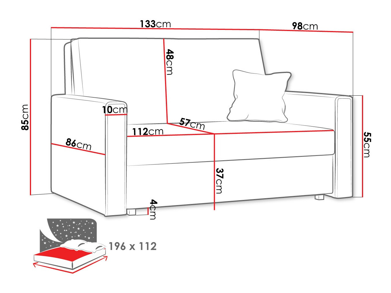 Sovesofa Morel II (Poso 01)