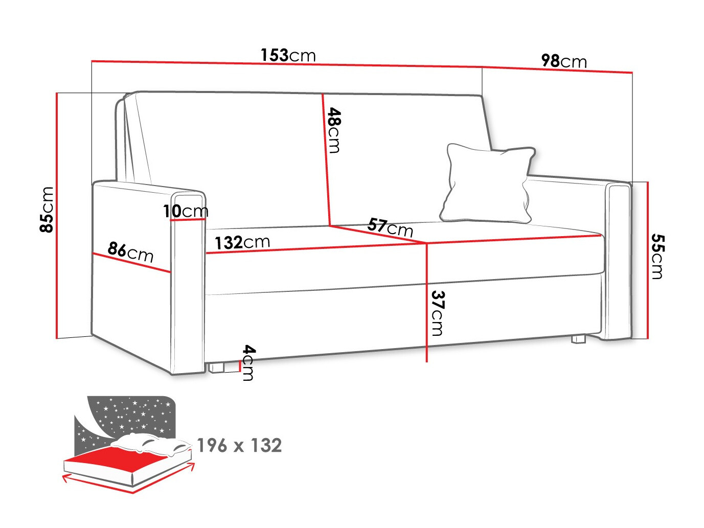 Sovesofa Morel III (Poso 110)