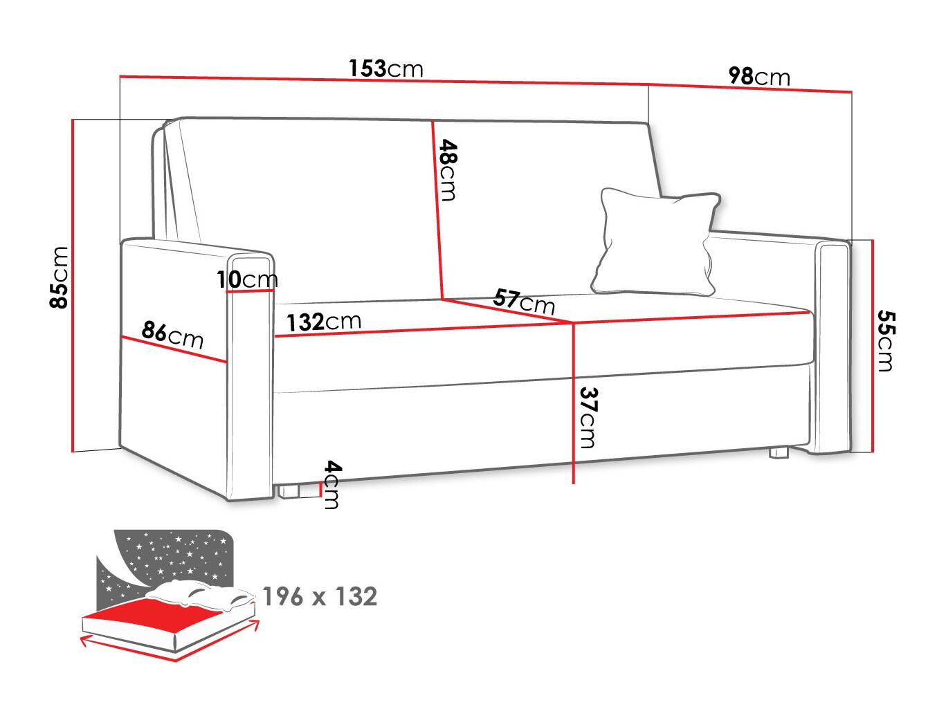 Sovesofa Morel III (Poso 22)