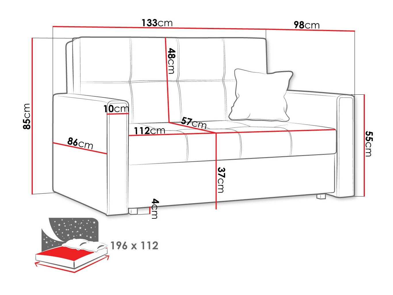 Sovesofa Nuvora II (Manila 02)