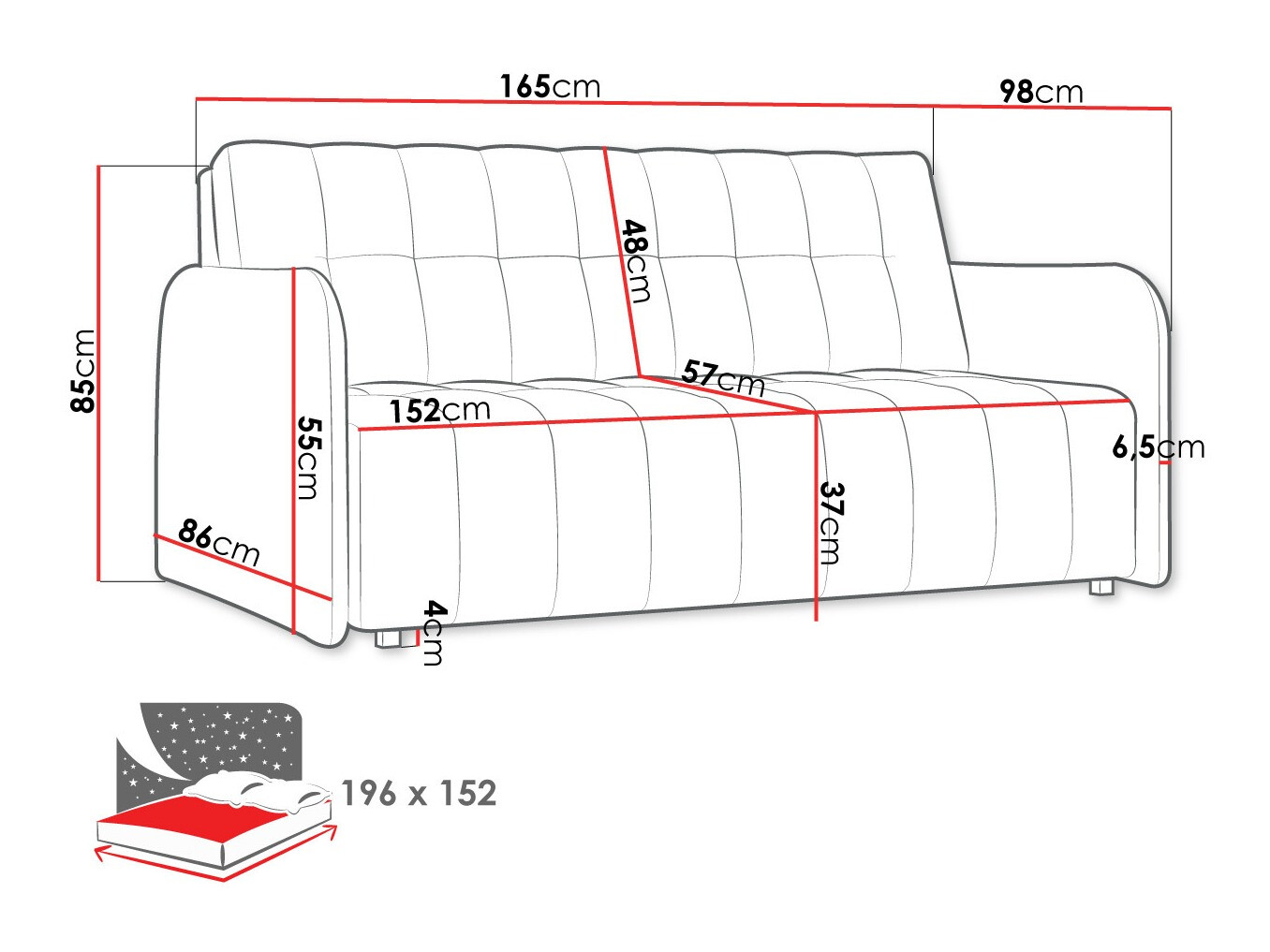 Sovesofa Aquarin IV (Country 12)