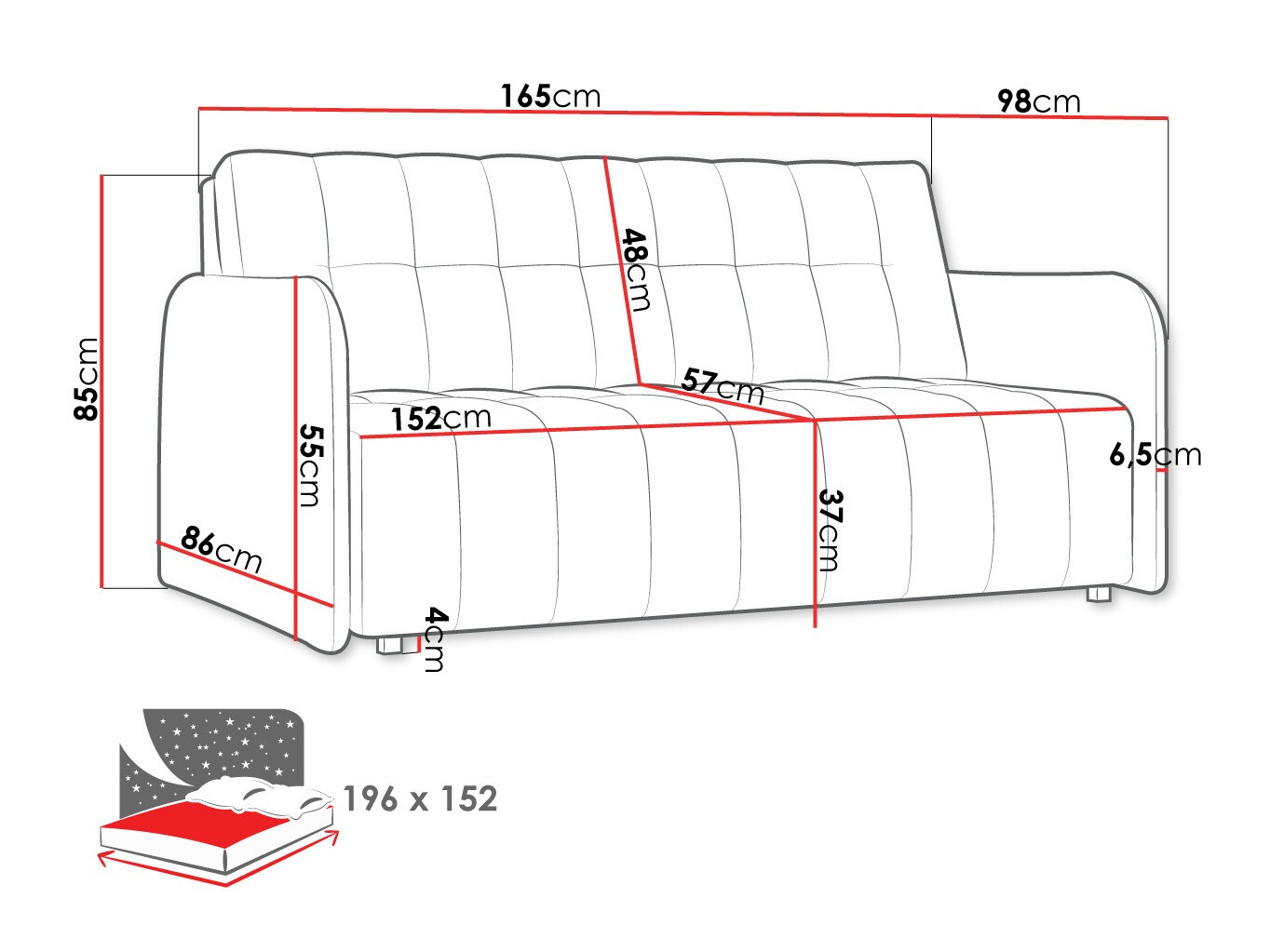 Sovesofa Aquarin IV (Country 8)