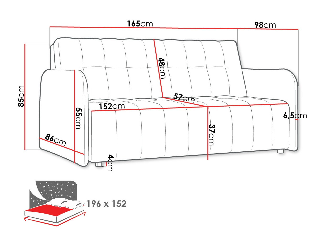 Sovesofa Aquarin IV (Kronos 09)