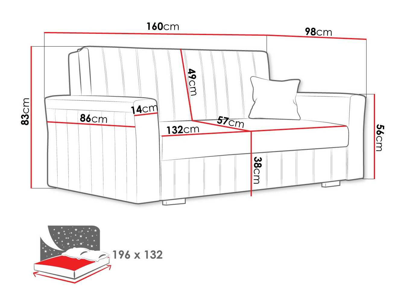 Sovesofa Orinen III (Paros 02)