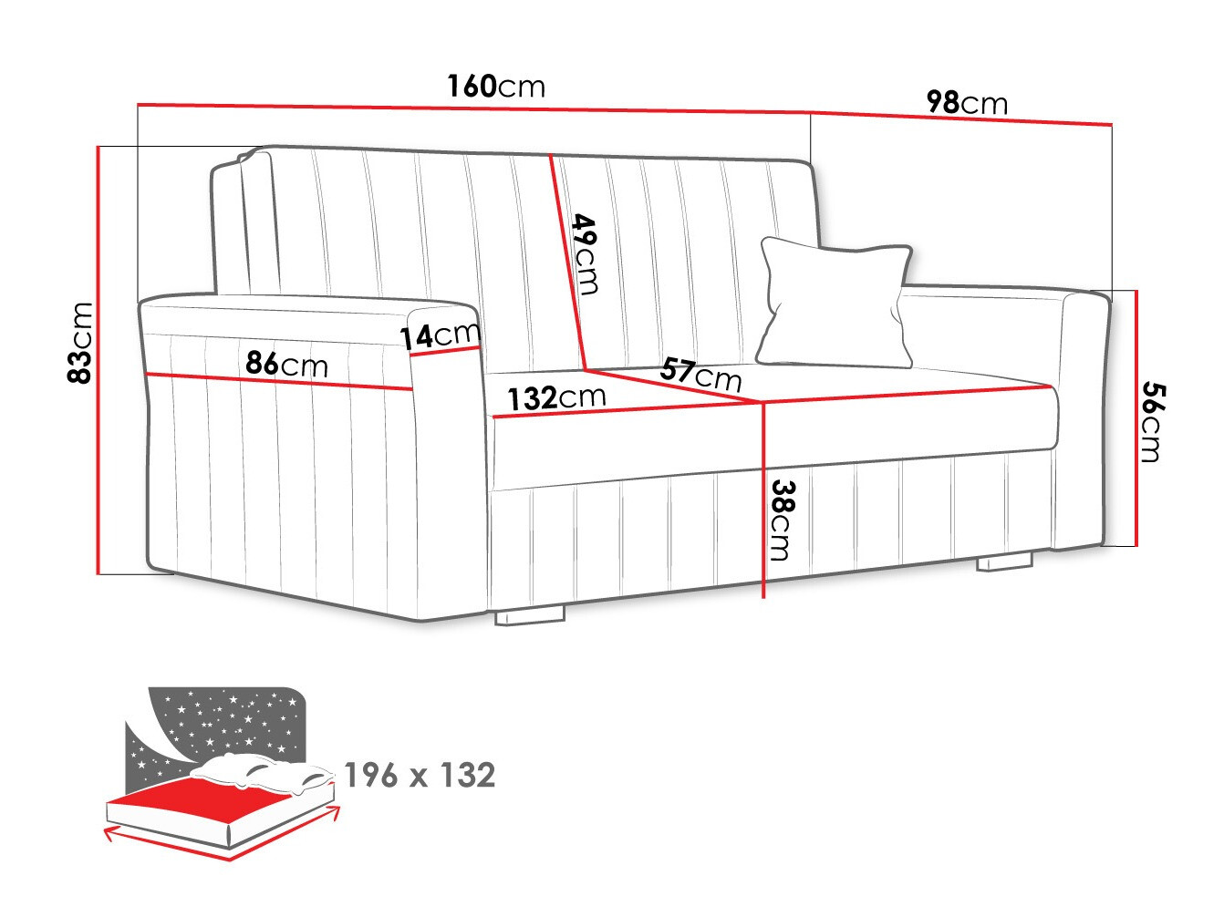 Sovesofa Orinen III (Paros 06)