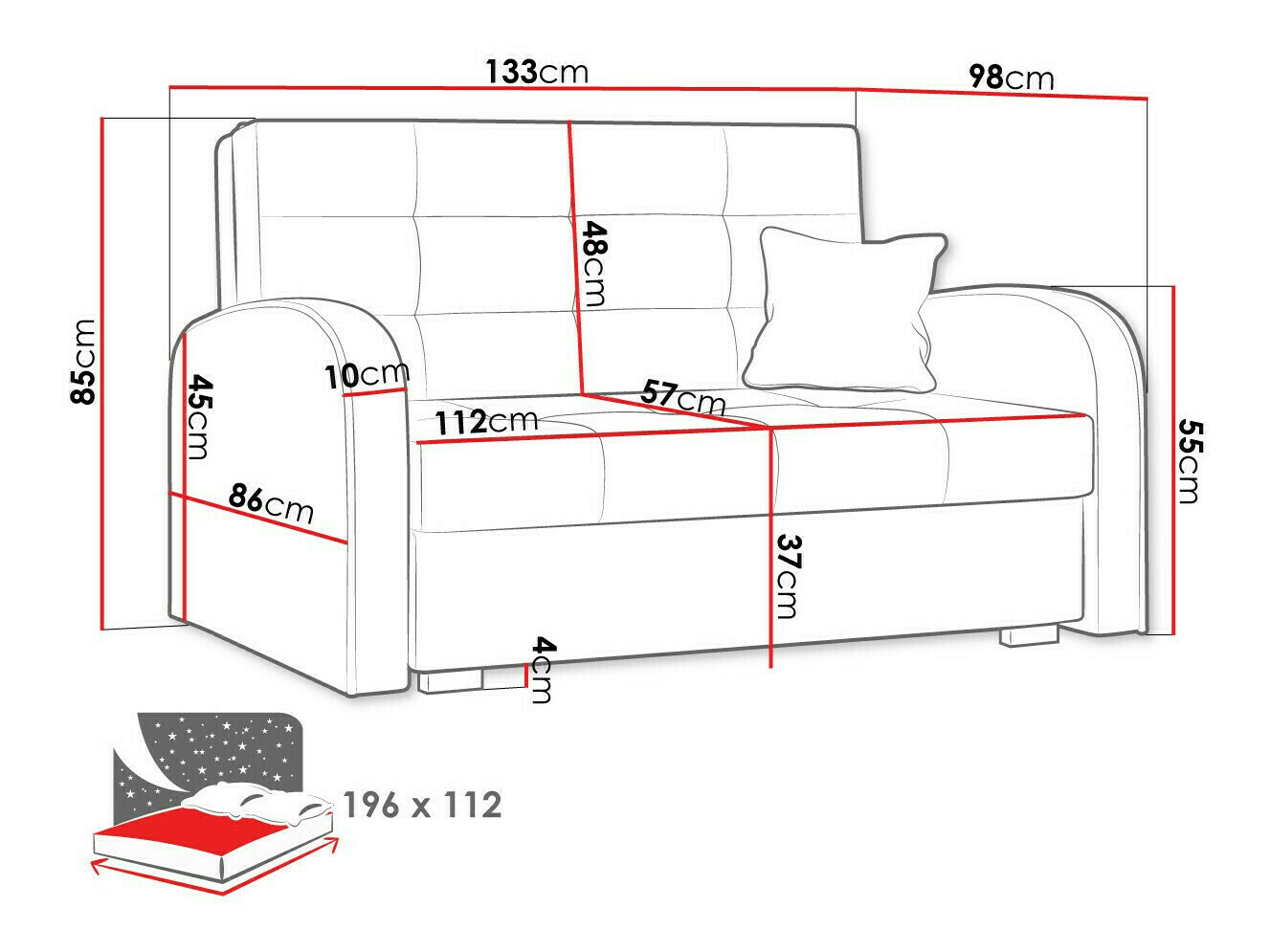 Sovesofa Silona II (Kronos 07)