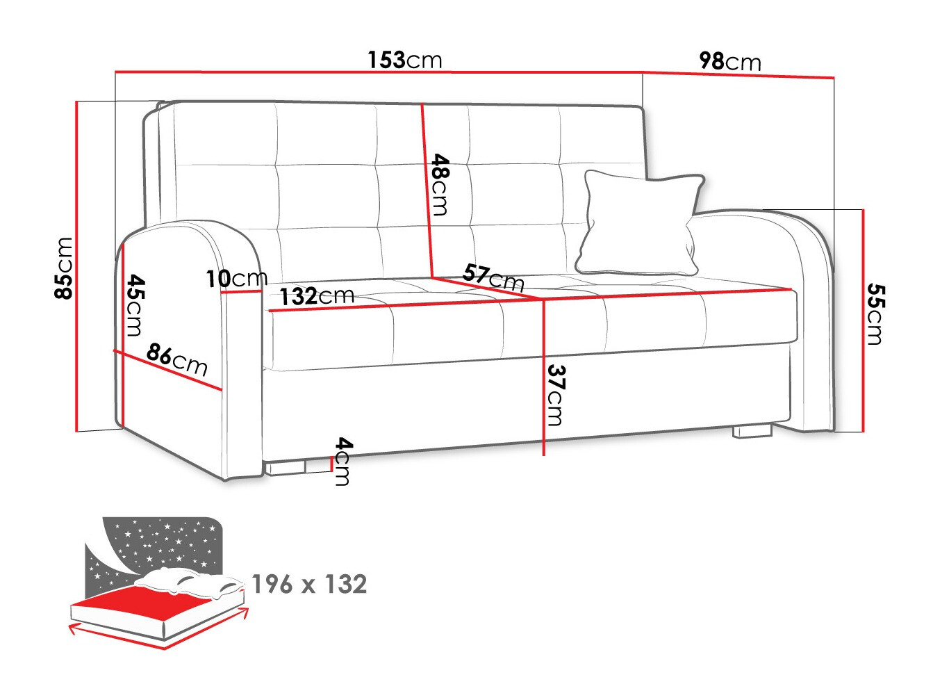 Sovesofa Silona III (Kronos 01)