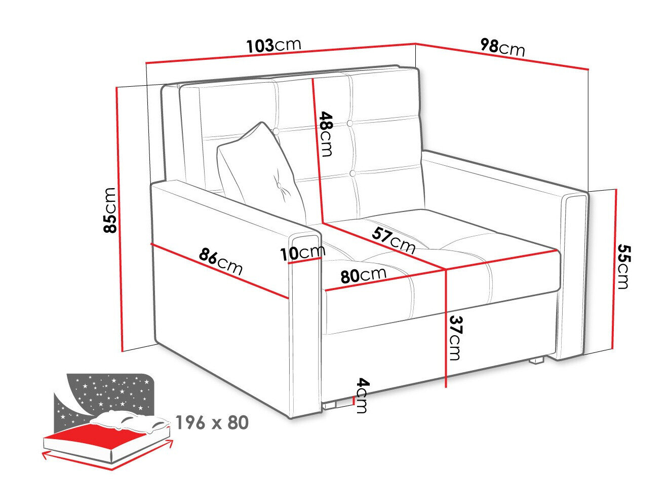 Lænestol Columbus 101 (Tatum 276)