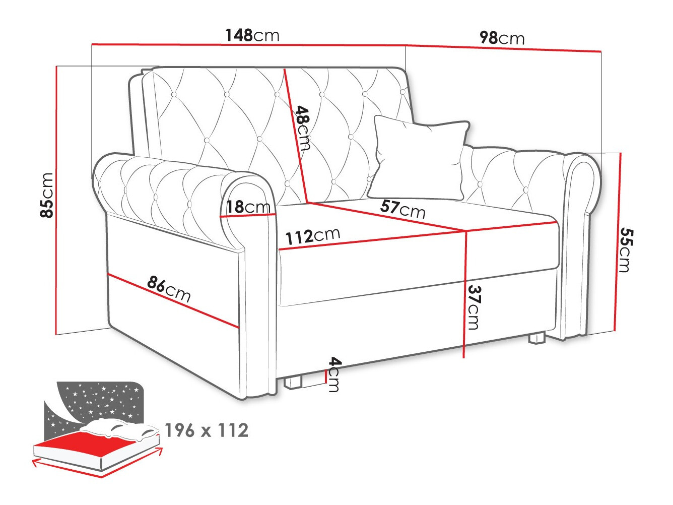 Sovesofa Aelara II (Kronos 09)