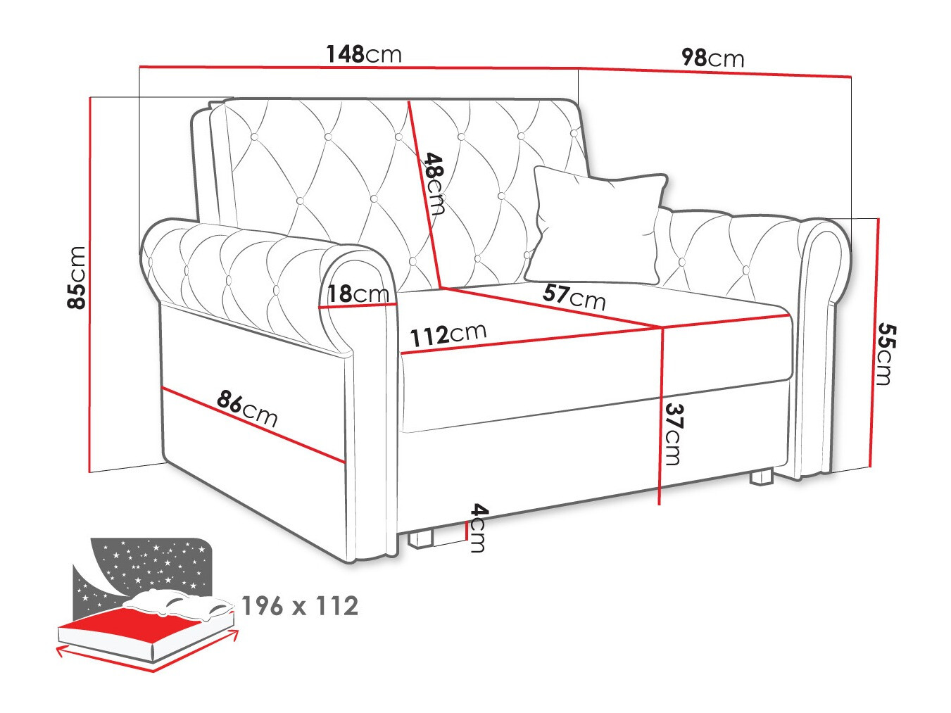 Sovesofa Aelara II (Kronos 19)