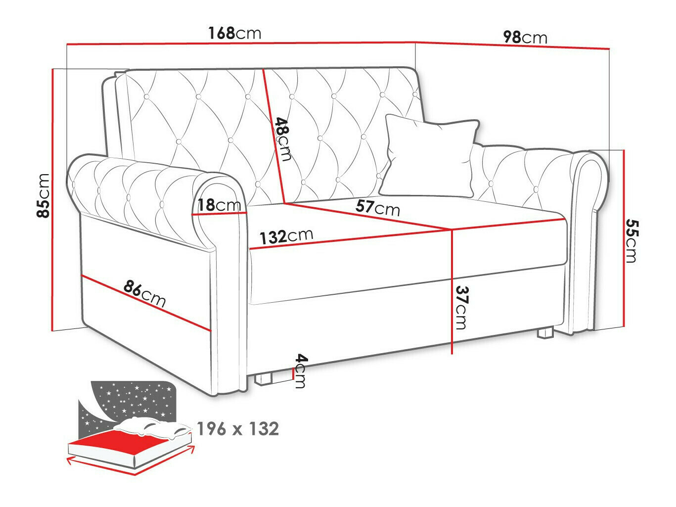Sovesofa Aelara III (Kronos 46)