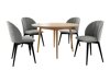 Spisestuesæt Racine 127 (Sort + Magic Velvet 2217)