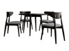 Spisestuesæt Racine 124 (Sort)