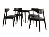 Spisestuesæt Racine 124 (Sort)