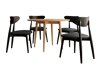 Spisestuesæt Racine 124 (Sort)