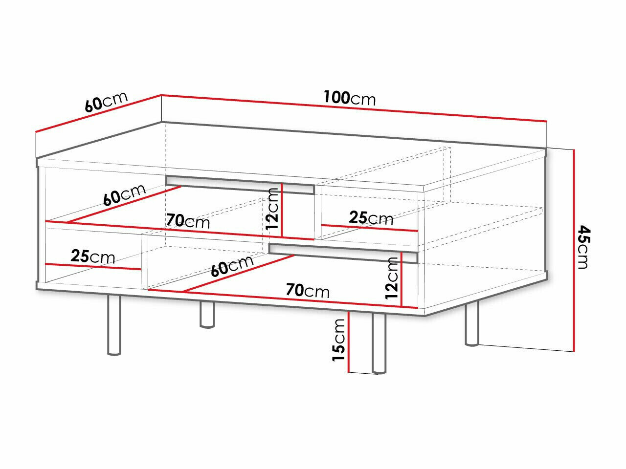 Sofabord Virdomi 102 (Kashmir)