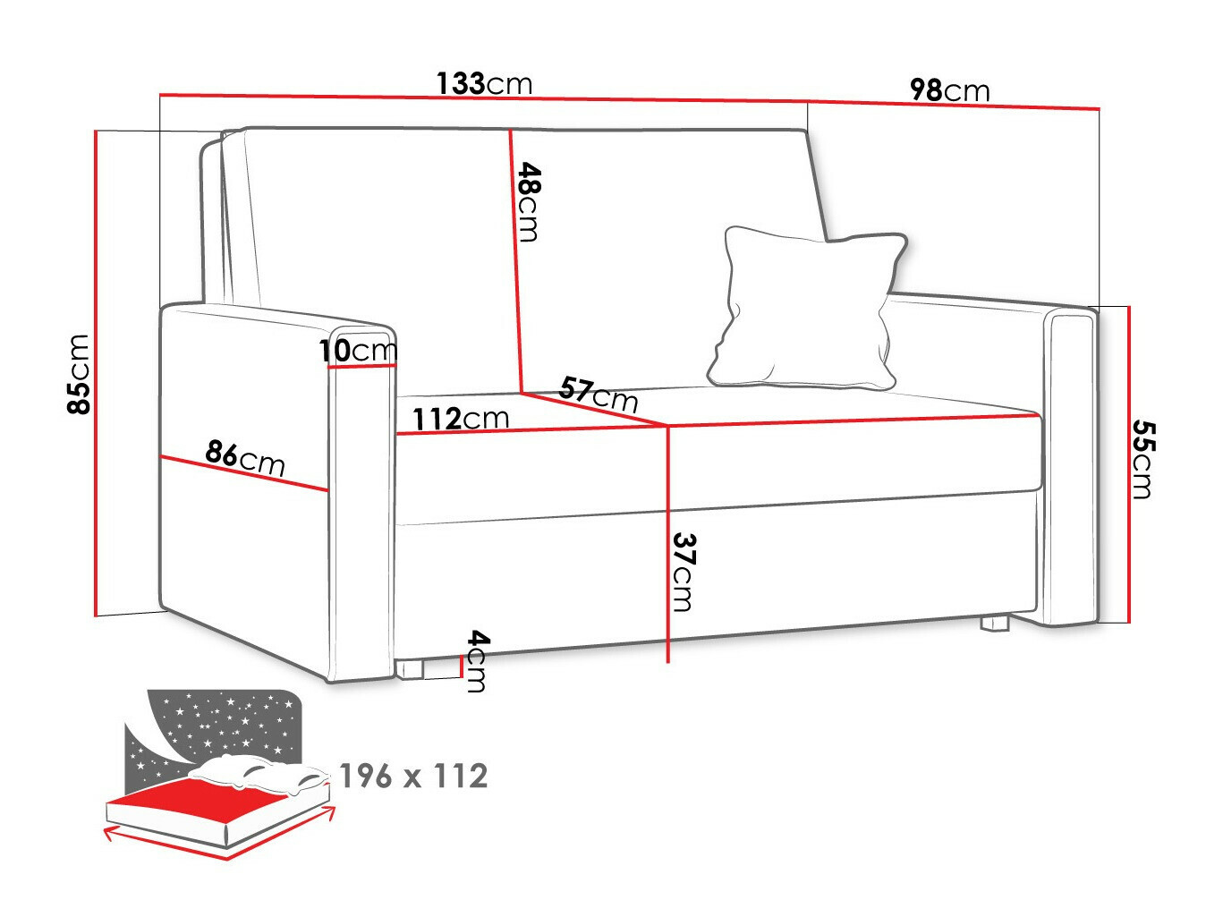 Sovesofa Morel II (Poso 14)