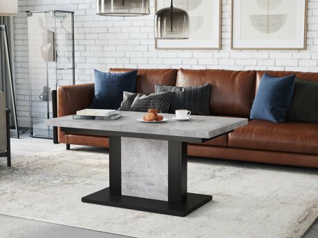 Transformer sofabord Glendale 103 (Beton + Sort)