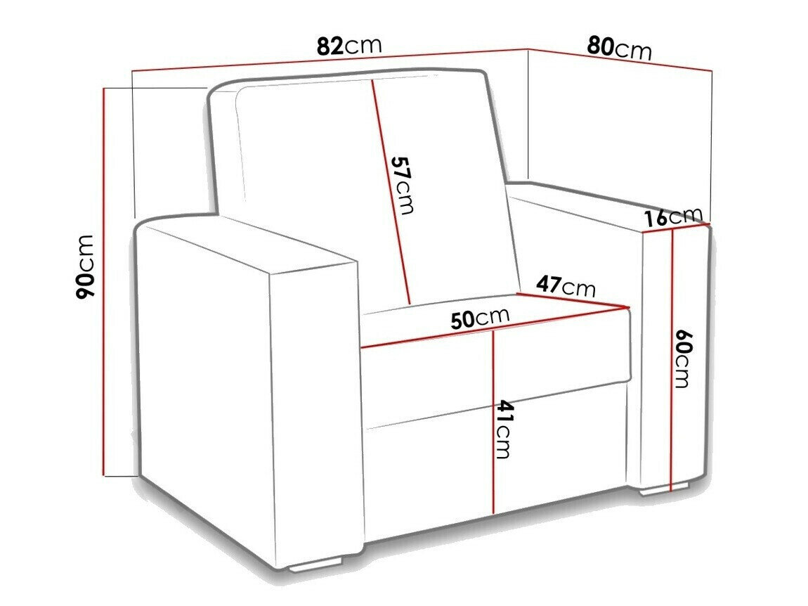 Lænestol Providence 170 (Soft 066 + Kreta 05)