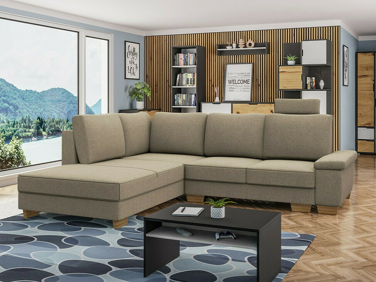 Hjørnesofa Lincoln 183 (Barrel 19)