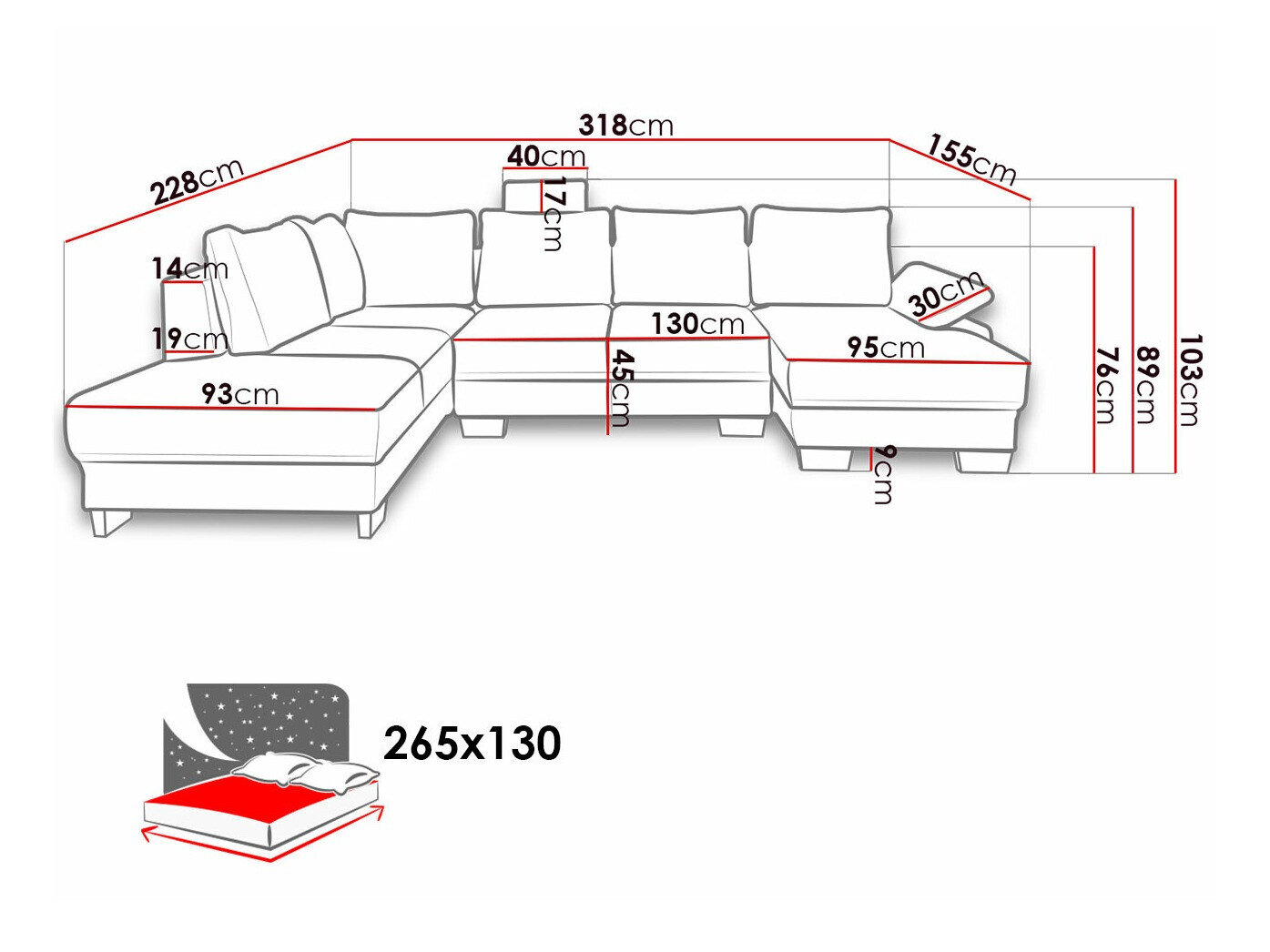 Hjørnesofa Lincoln 184 (Barrel 03)