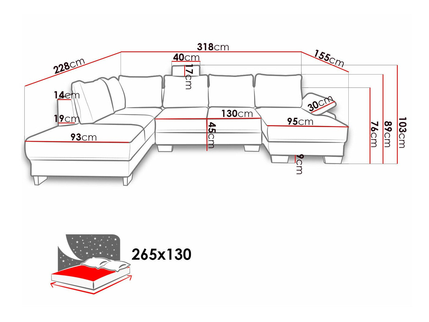 Hjørnesofa Lincoln 184 (Barrel 03)