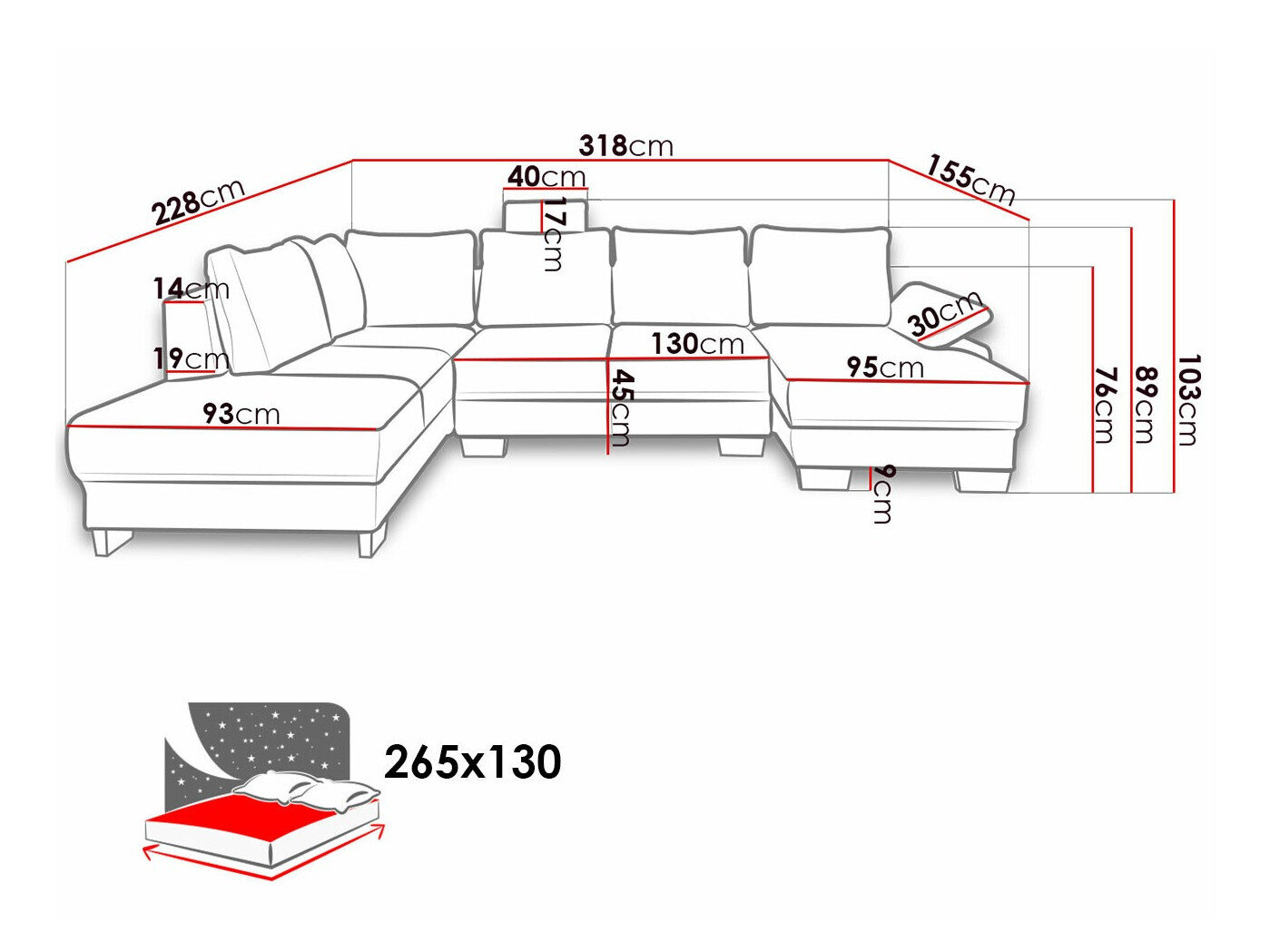 Hjørnesofa Lincoln 184 (Barrel 97)