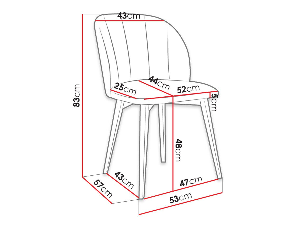 Stol Racine 104 (Brun + Magic Velvet 2225)