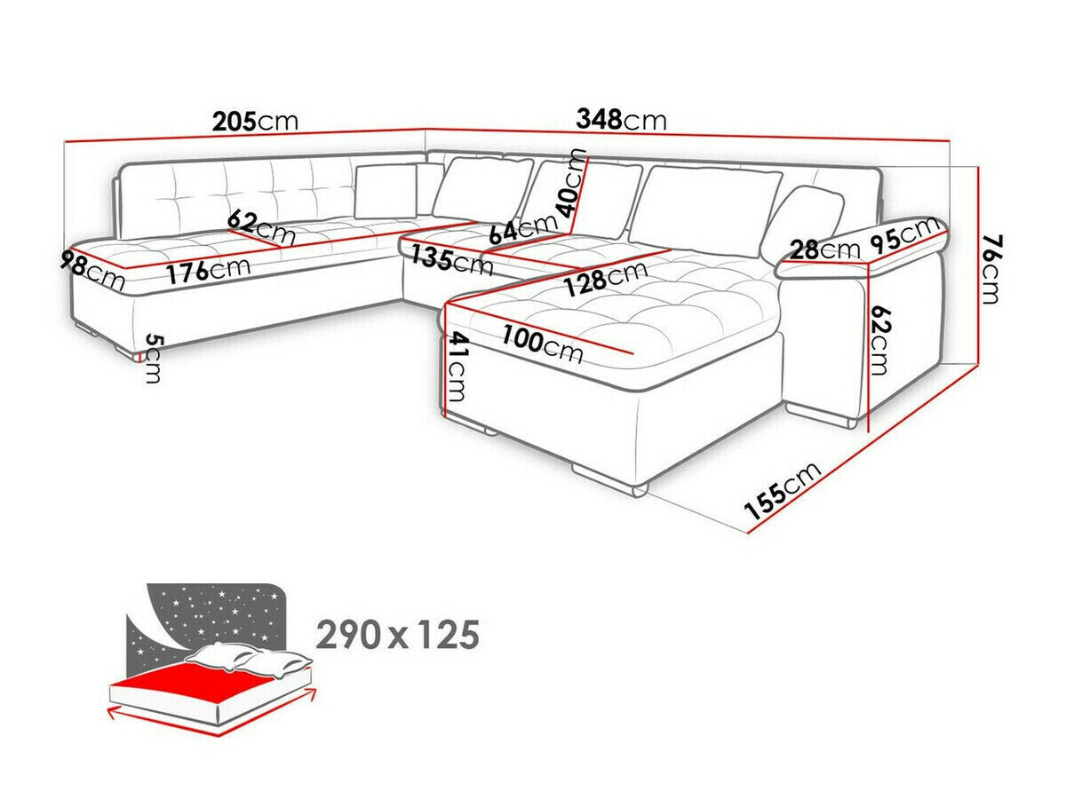 Hjørnesofa Comfivo 180 (Magic Velvet 2225-151 + Venus Velvet 2941)