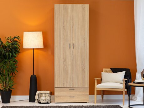 Garderobeskab Bristol 187 (Sonoma eg)