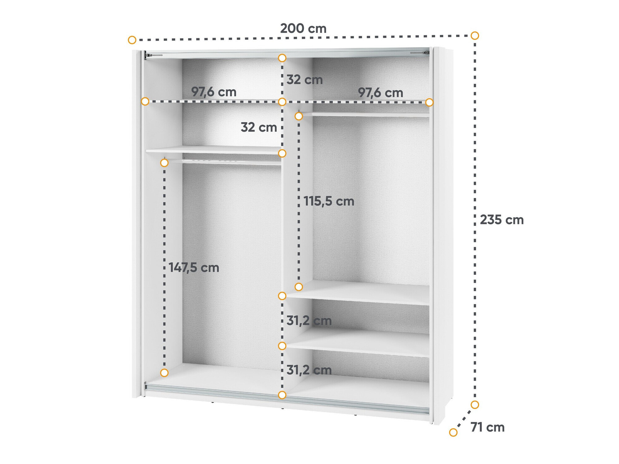 Garderobeskab Fresno 136