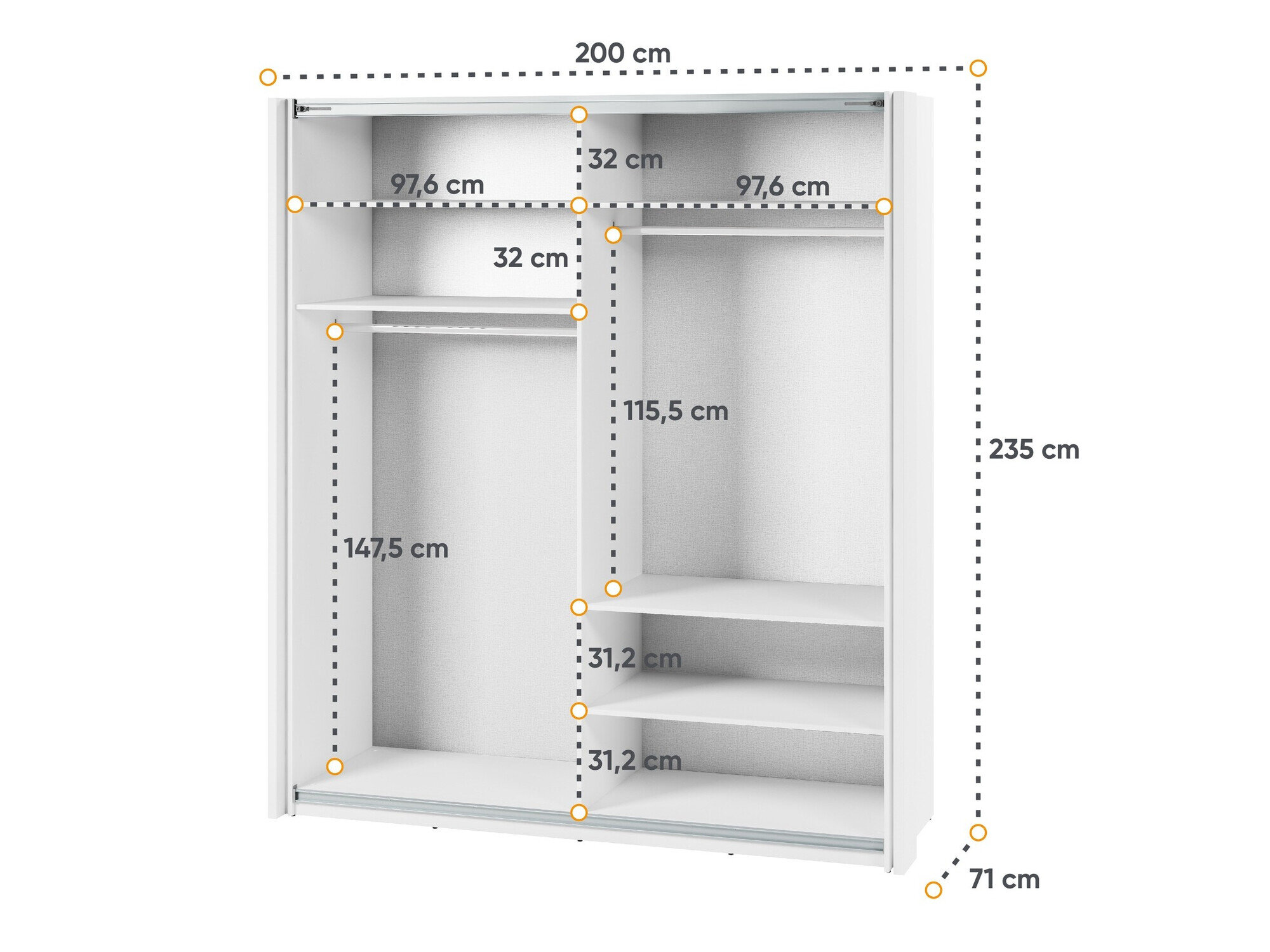 Garderobeskab Fresno 136