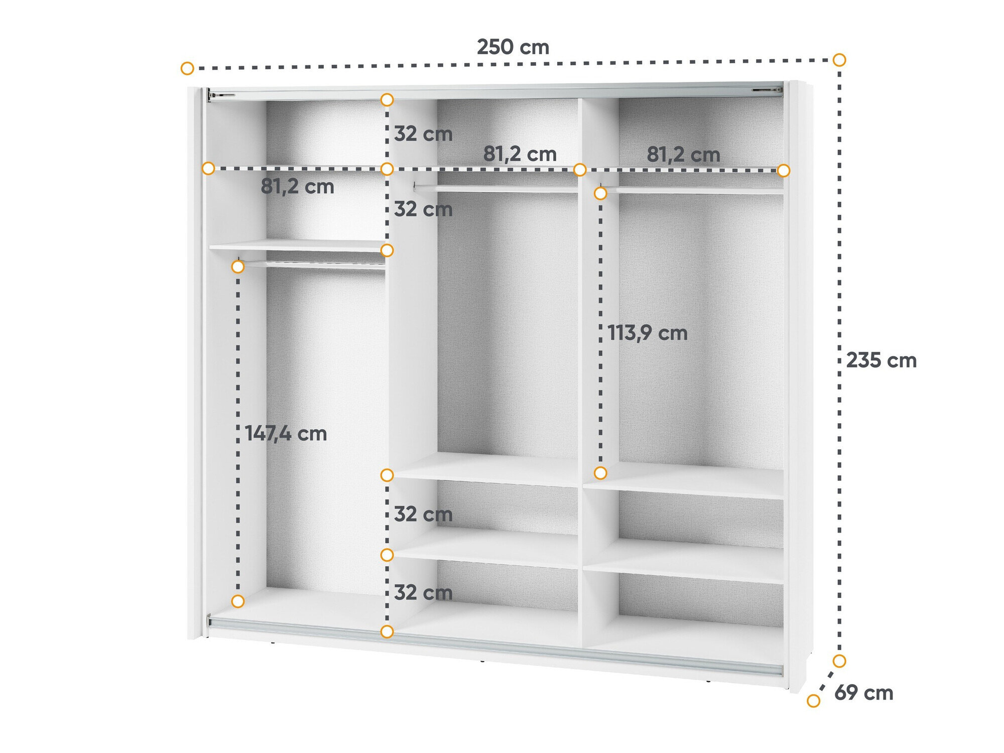 Garderobeskab Fresno 138