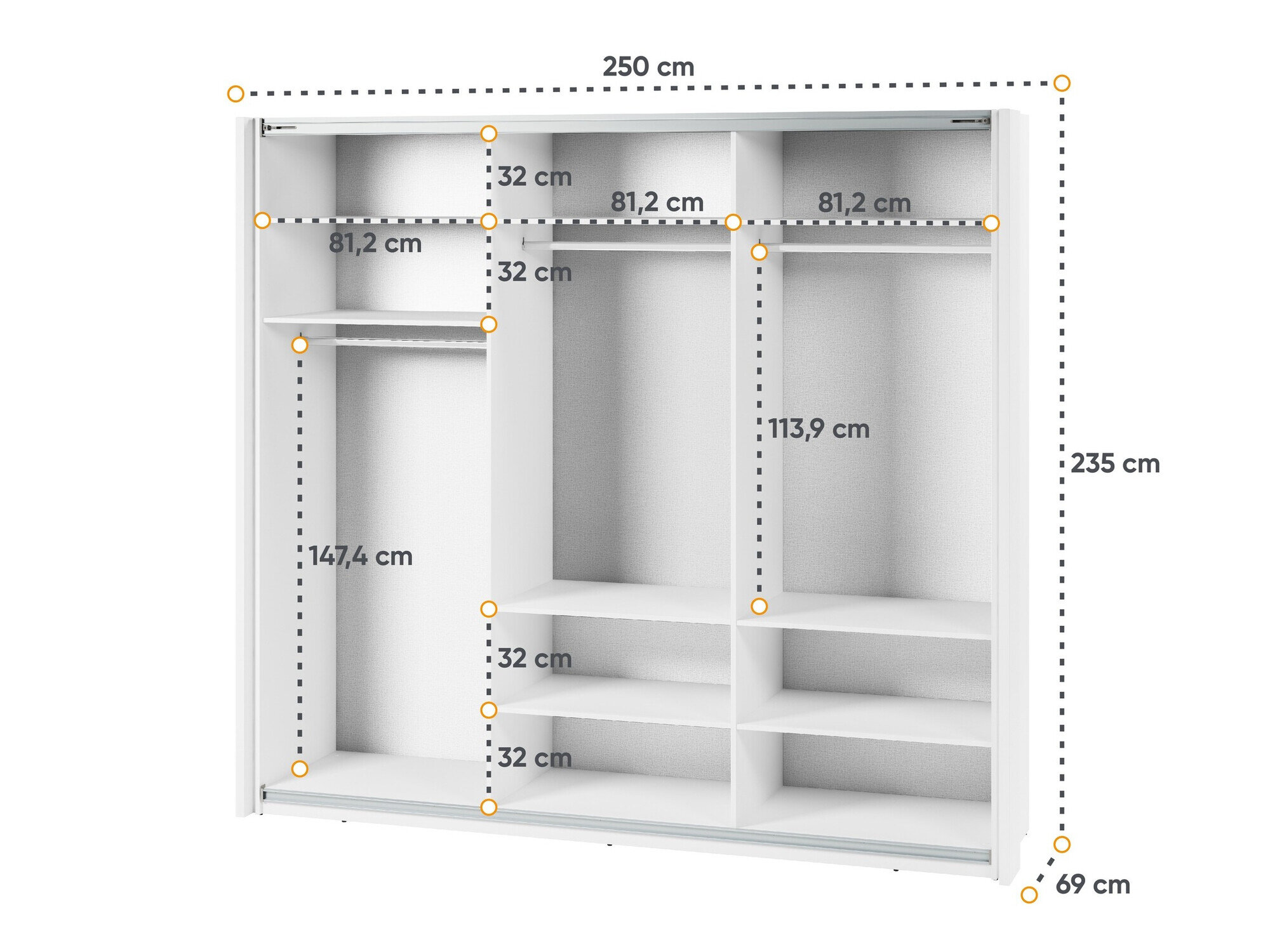 Garderobeskab Fresno 138