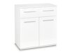 Kommode Cirveso 100 (Hvid + Glansfuld hvid)