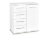 Kommode Cirveso 101 (Hvid + Glansfuld hvid)
