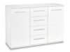 Kommode Cirveso 103 (Hvid + Glansfuld hvid)