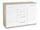 Kommode Cirveso 103 (Sonoma eg + Glansfuld hvid)