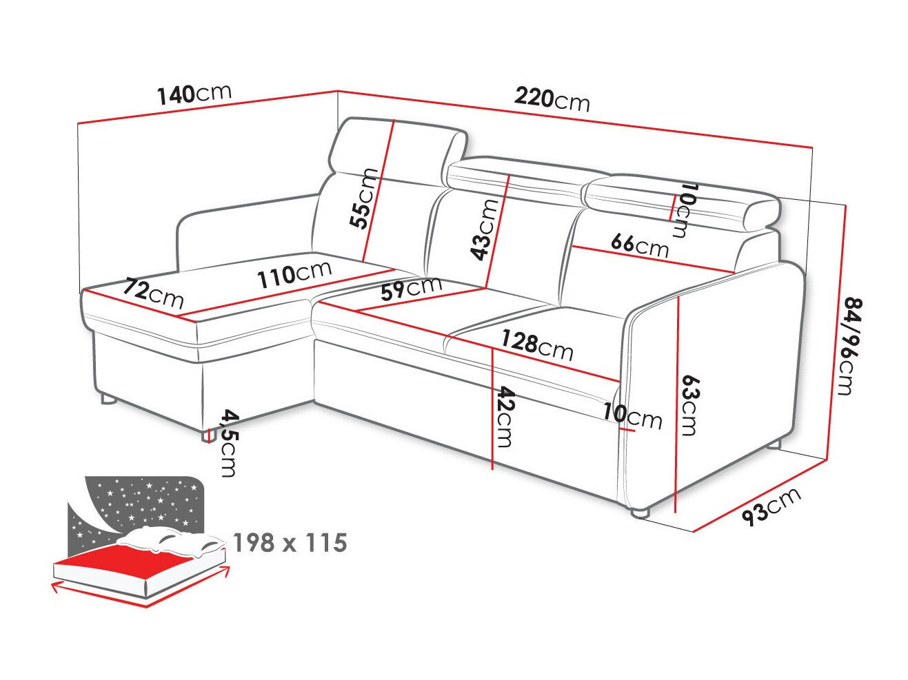 Hjørnesofa Temple 127 (Enjoy New 24)