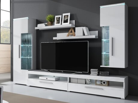 Stuemøbelsæt Torvire 108 (Hvid + Glansfuld hvid)