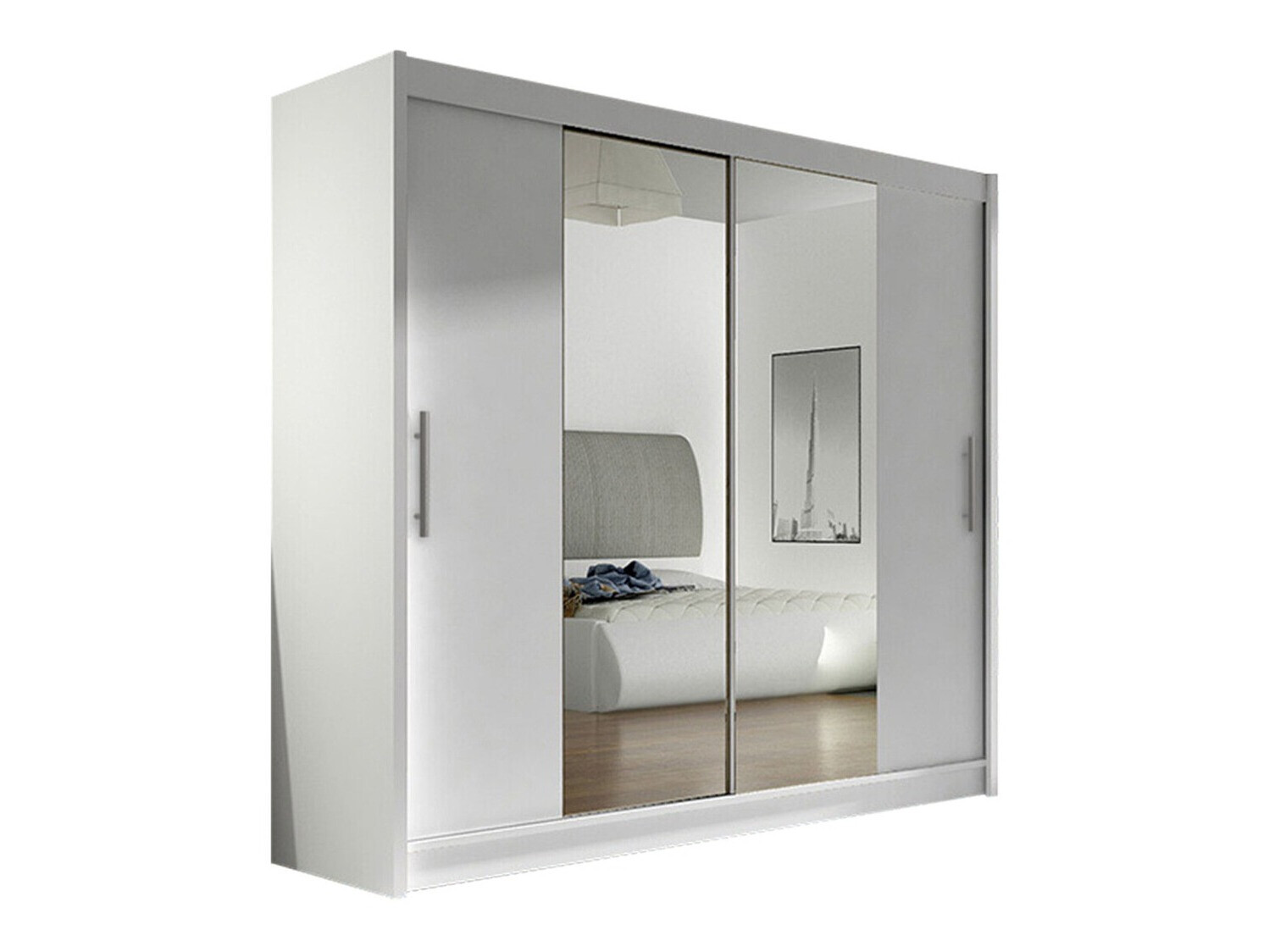 Garderobeskab Closico Pallor II (Hvid)