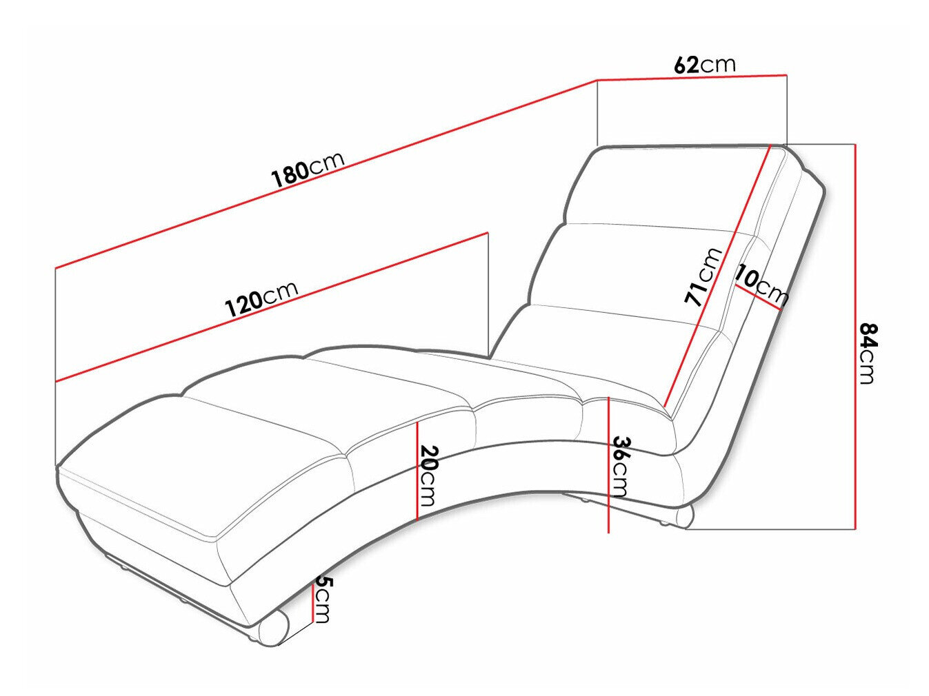 Chaiselong Comfivo 109 (Wave 15)