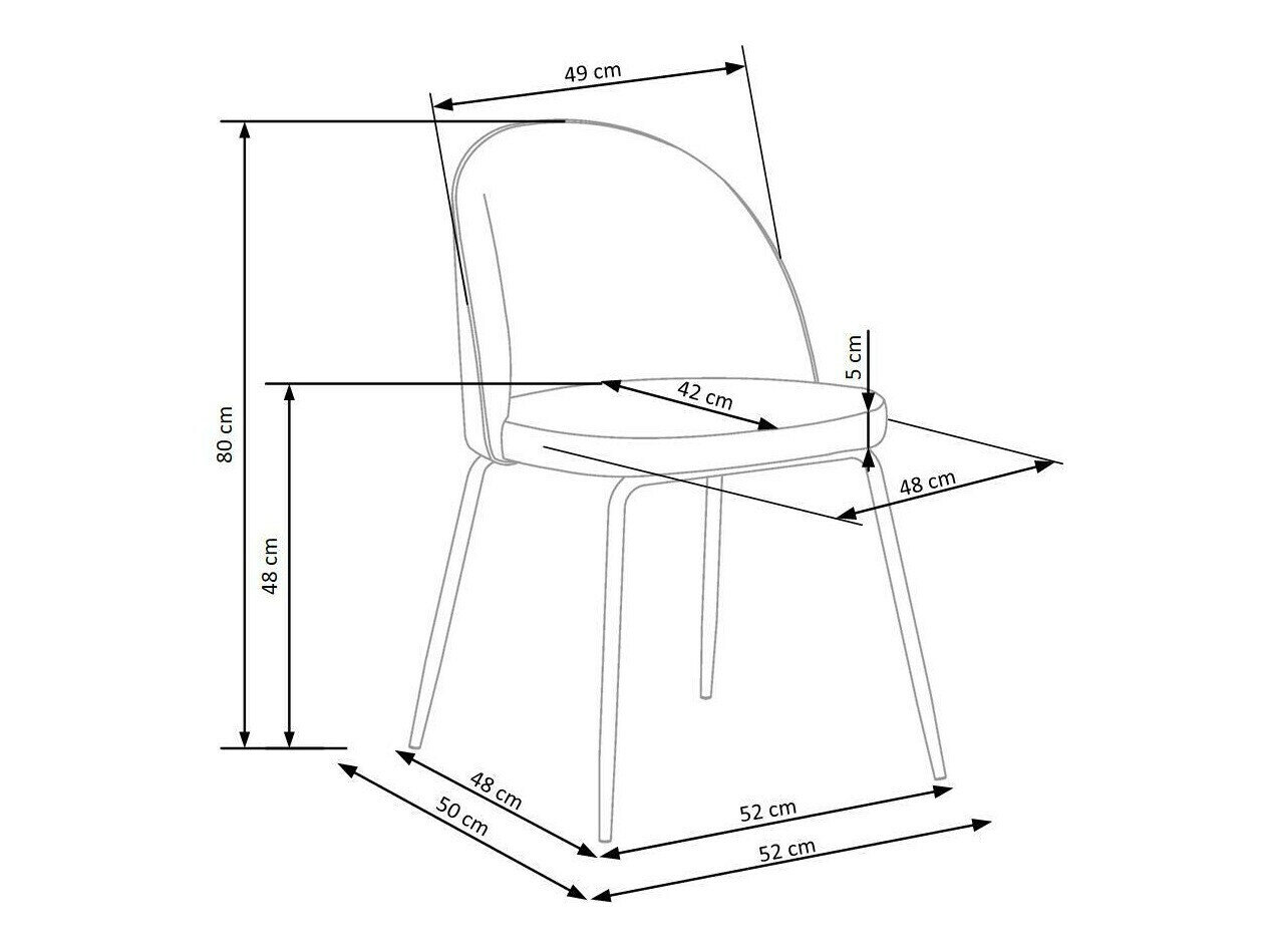 Stol Houston 554 (Mørkeblå + Sort)