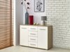 Kommode Cirveso 103 (Sonoma eg + Glansfuld hvid)