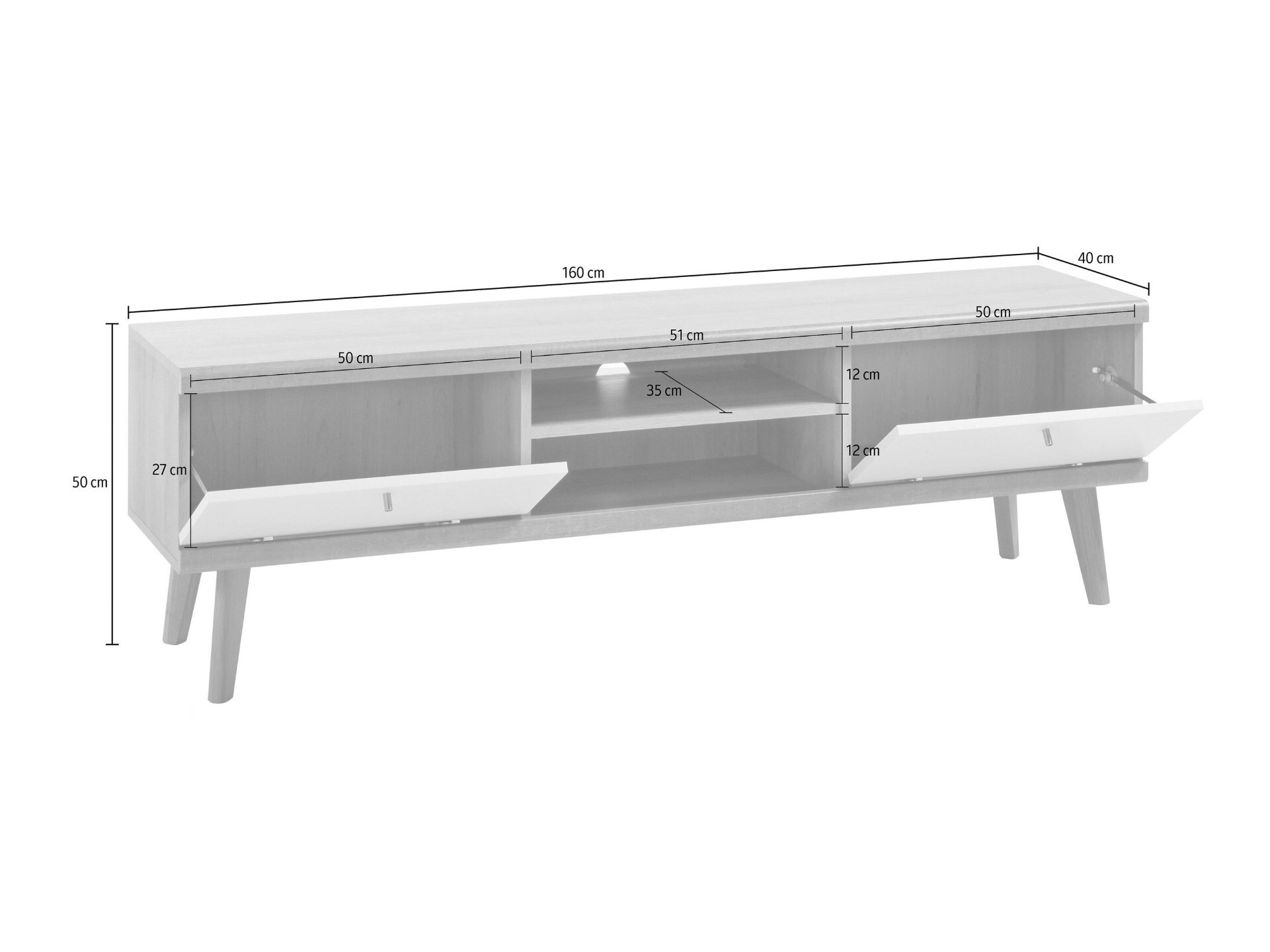 TV-bord Elbfiou 107