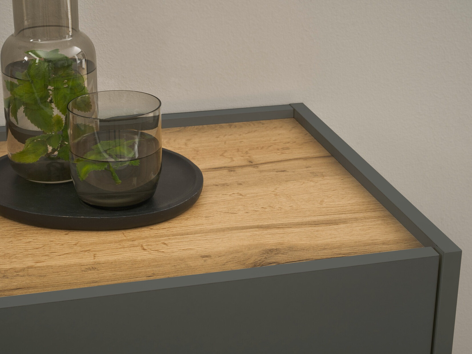 Skrivebord Elbsori 107 (Antracit + Wotan eg)