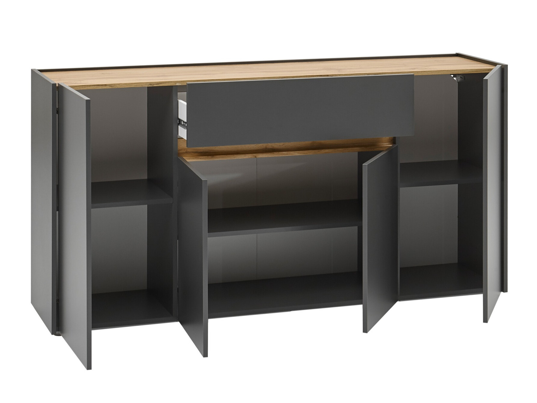 Kommode Elbsori 117 (Antracit + Wotan eg)