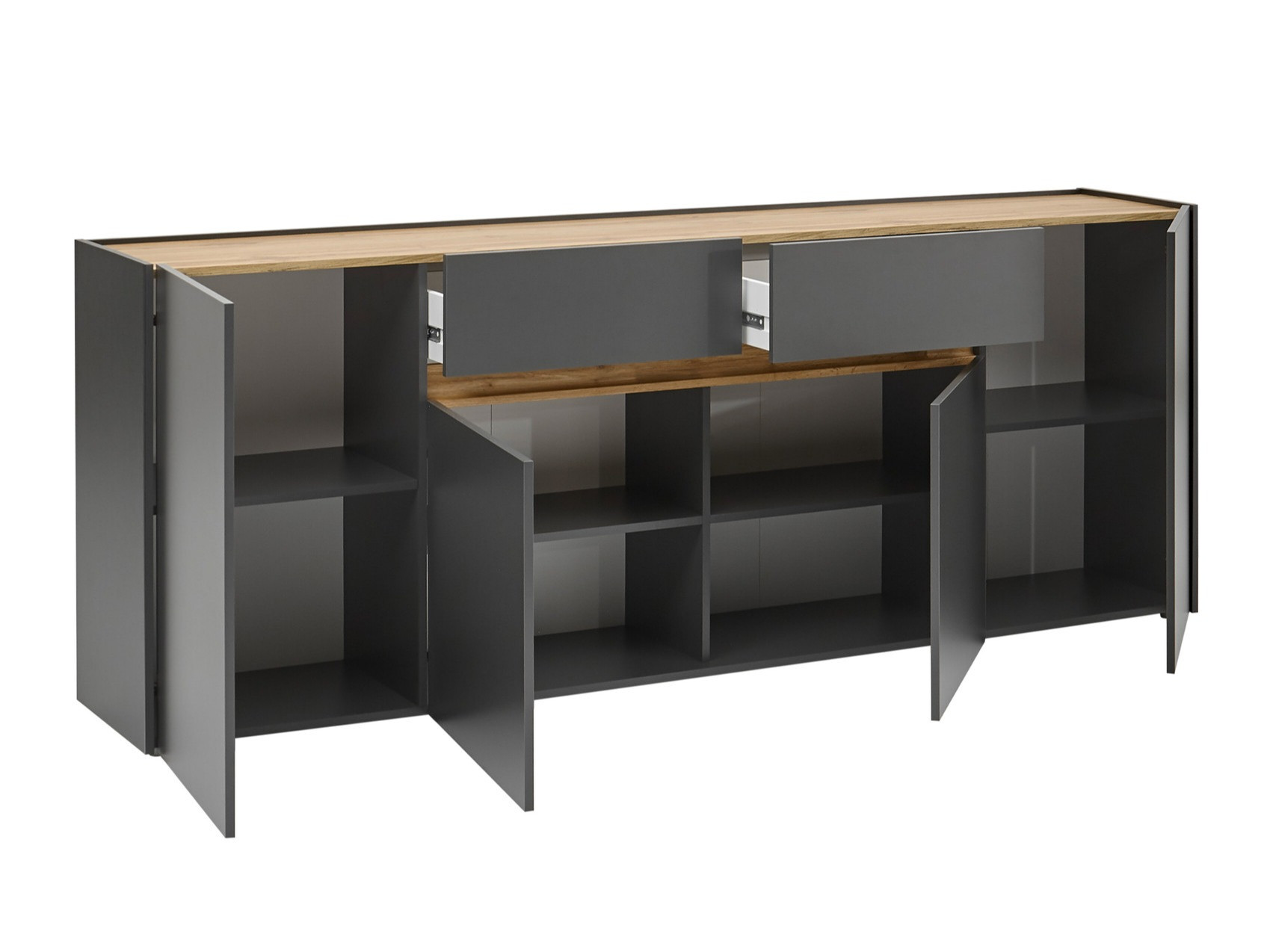 Kommode Elbsori 118 (Antracit + Wotan eg)