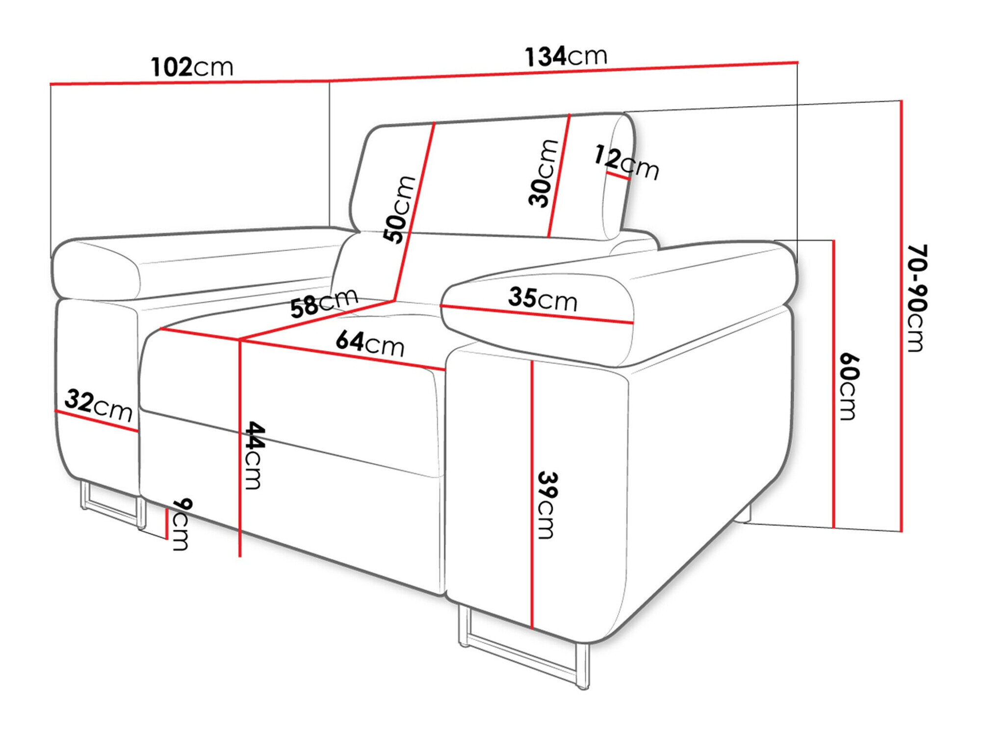 Lænestol Comfivo Eliferu 106 (Manila 02)