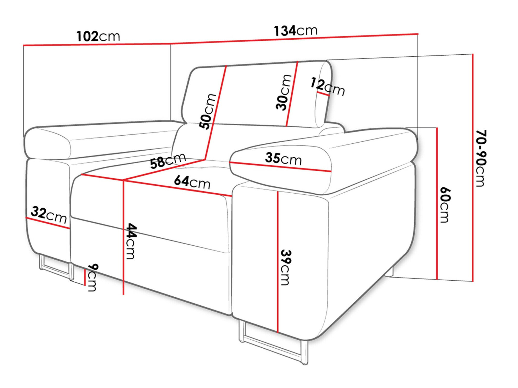 Lænestol Comfivo Eliferu 106 (Manila 16)